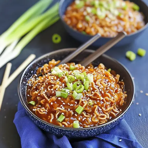 Easy Saucy Ramen Noodles