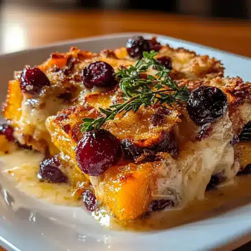 Sweet Potato & Cranberry Gratin