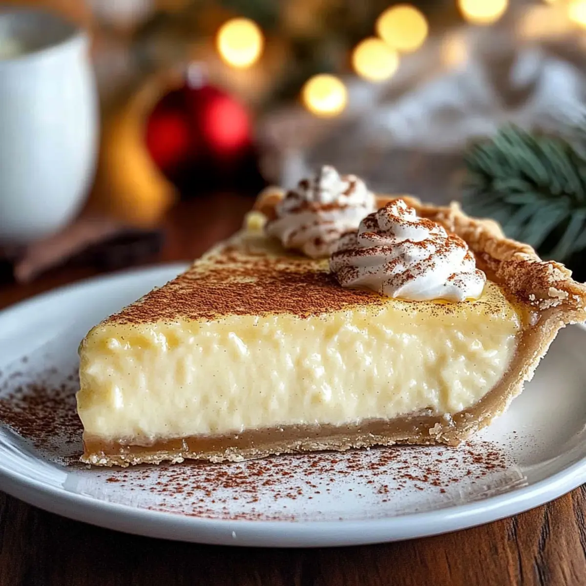 Cinnamon-Vanilla Custard Pie