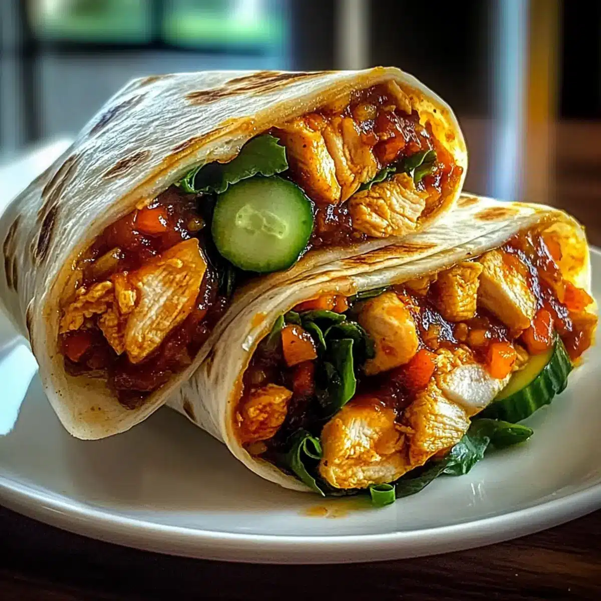 Sweet Chili Chicken Wraps