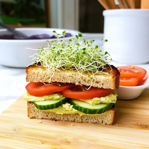 Avocado Sprouts Sandwich