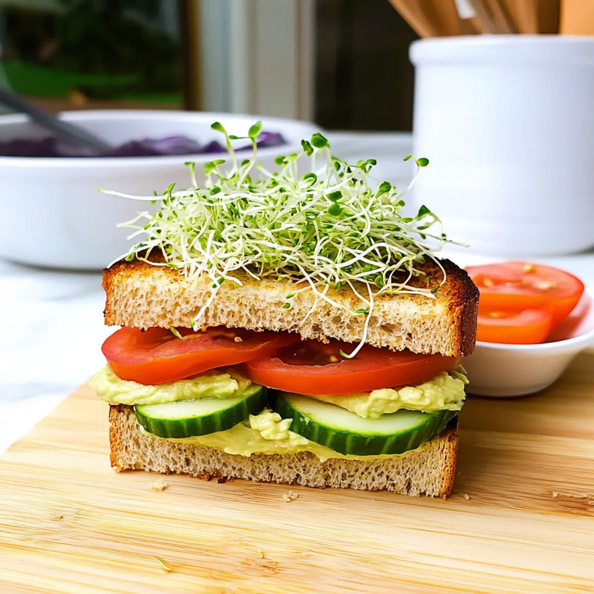Avocado Sprouts Sandwich