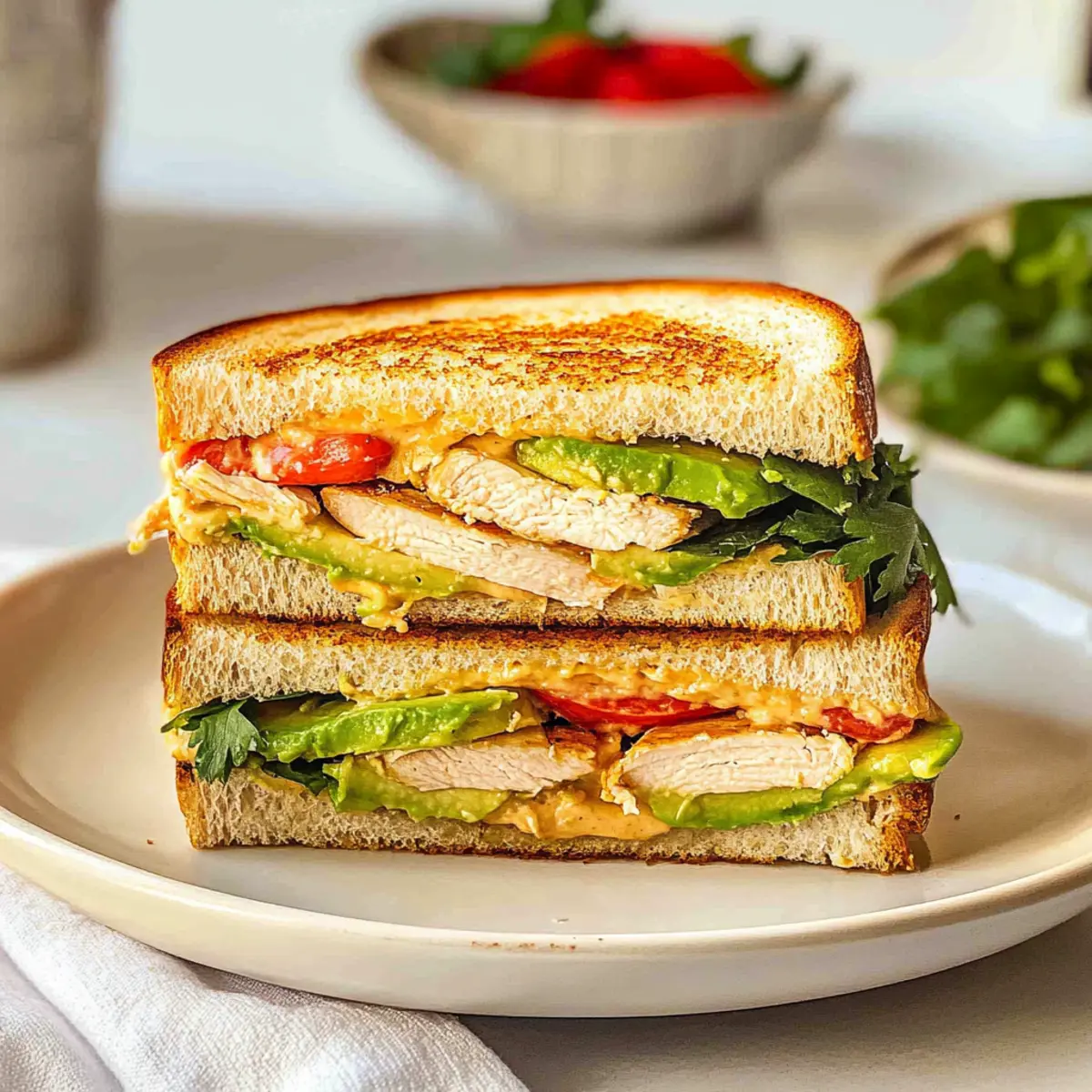 Chipotle Chicken Avocado Melt