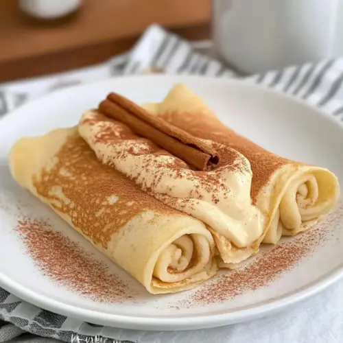 Cinnamon Roll Protein Crepes