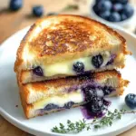 Crispy Blueberry Grilled Cheese