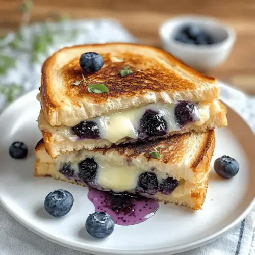 Crispy Blueberry Grilled Cheese
