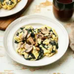 Mushroom-Spinach Scrambled Eggs