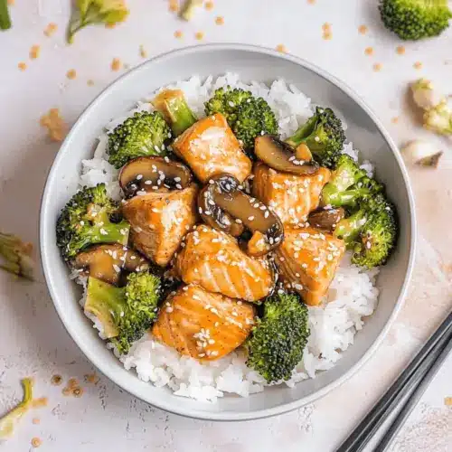 Spicy Salmon Bowls with Coconut Rice
