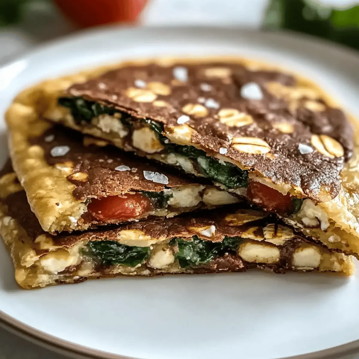 Spinach and Feta Quesadillas