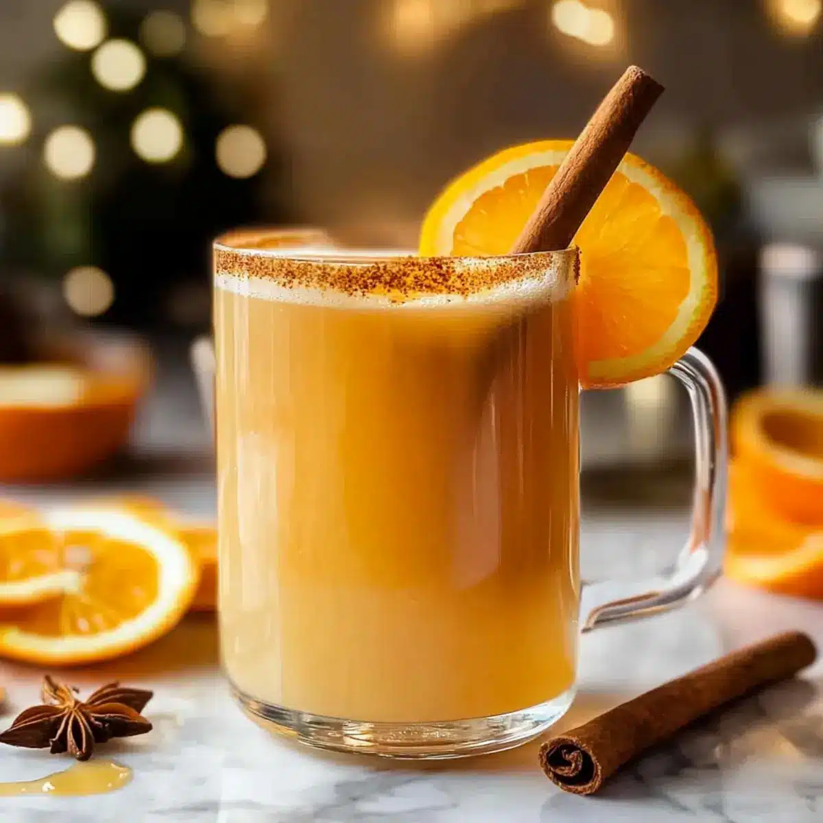 Warm Cinnamon Orange Mocktail Recipe