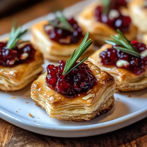 Baked Cranberry Brie Bites