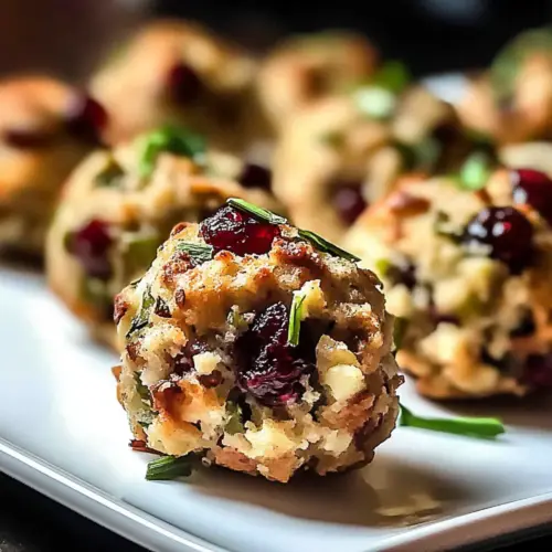 Cranberry & Turkey Stuffing Balls