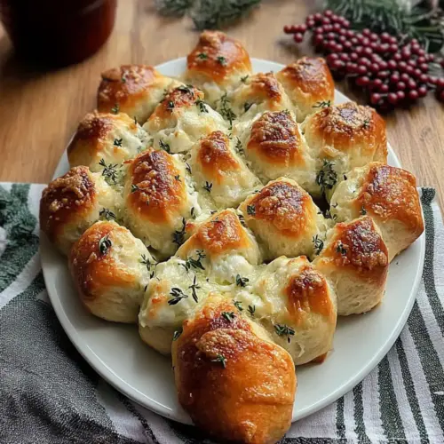 Cheesy Christmas Tree Bread