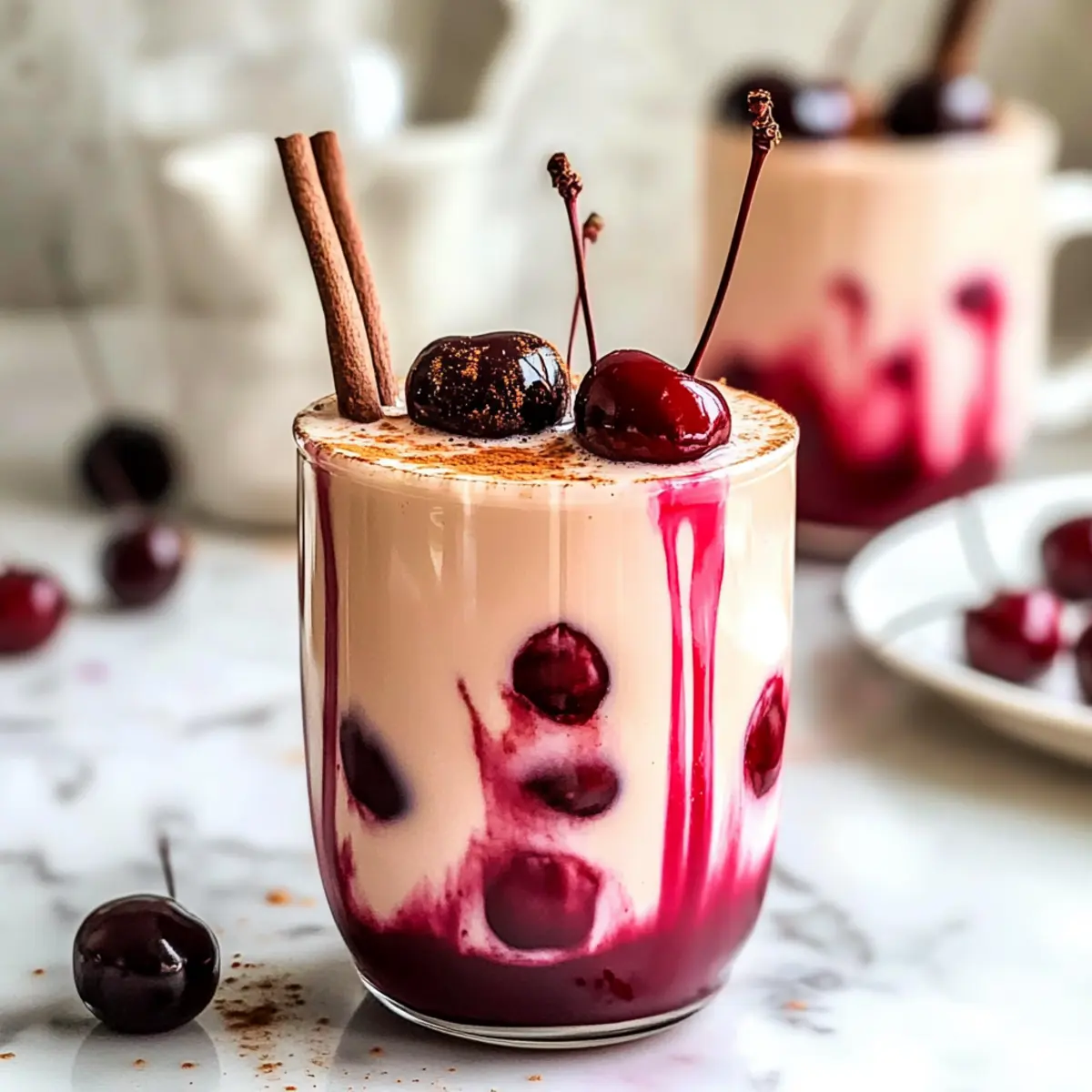 Iced Cherry Earl Grey Milk Tea