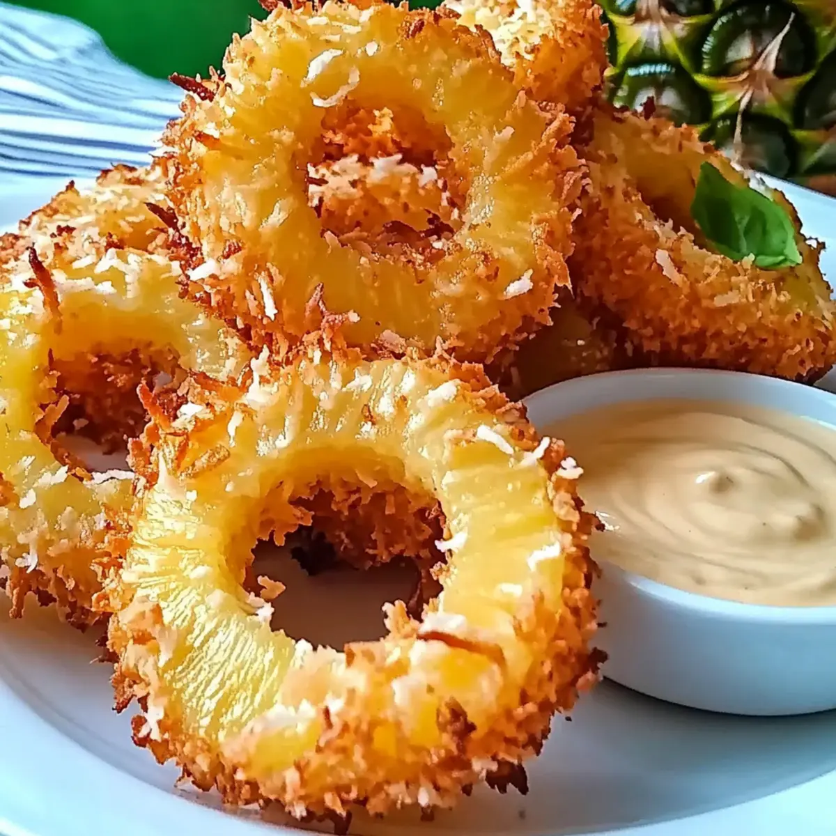 Fried Pineapple Rings