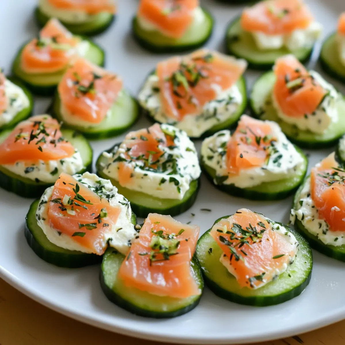 Cucumber Smoked Salmon Bites