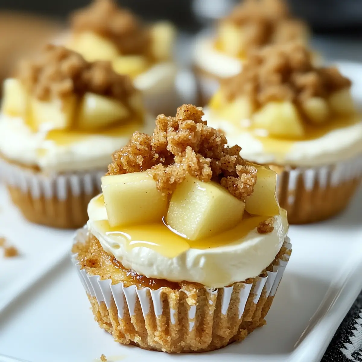 Apple Crisp Mini Cheesecakes