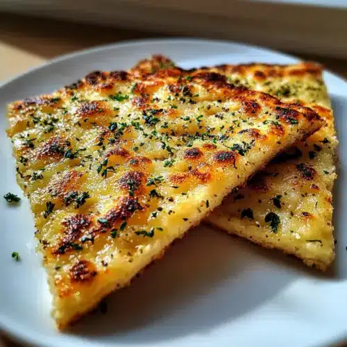 Cheesy Keto Garlic Flatbread