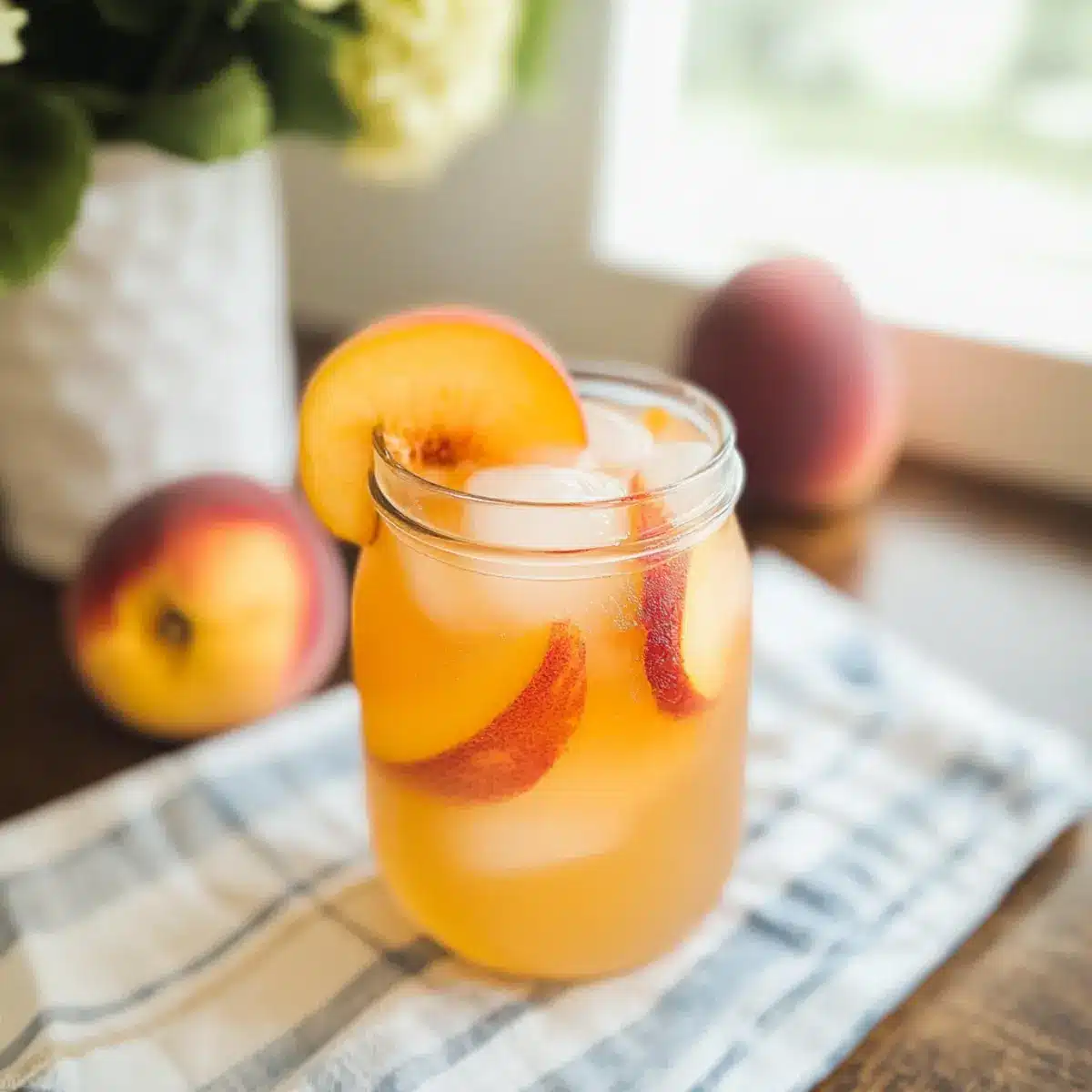 Homemade Peach Lemonade