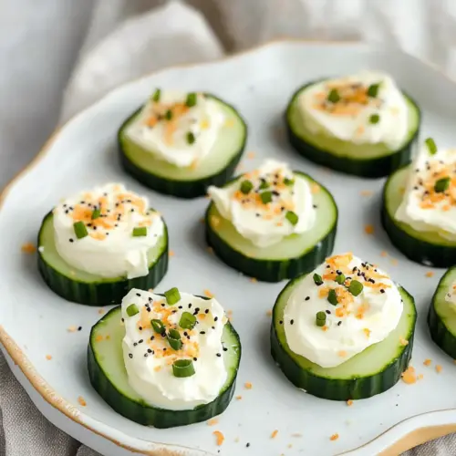 Bagel Cucumber Bites