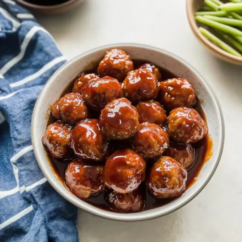 Crockpot BBQ Meatballs