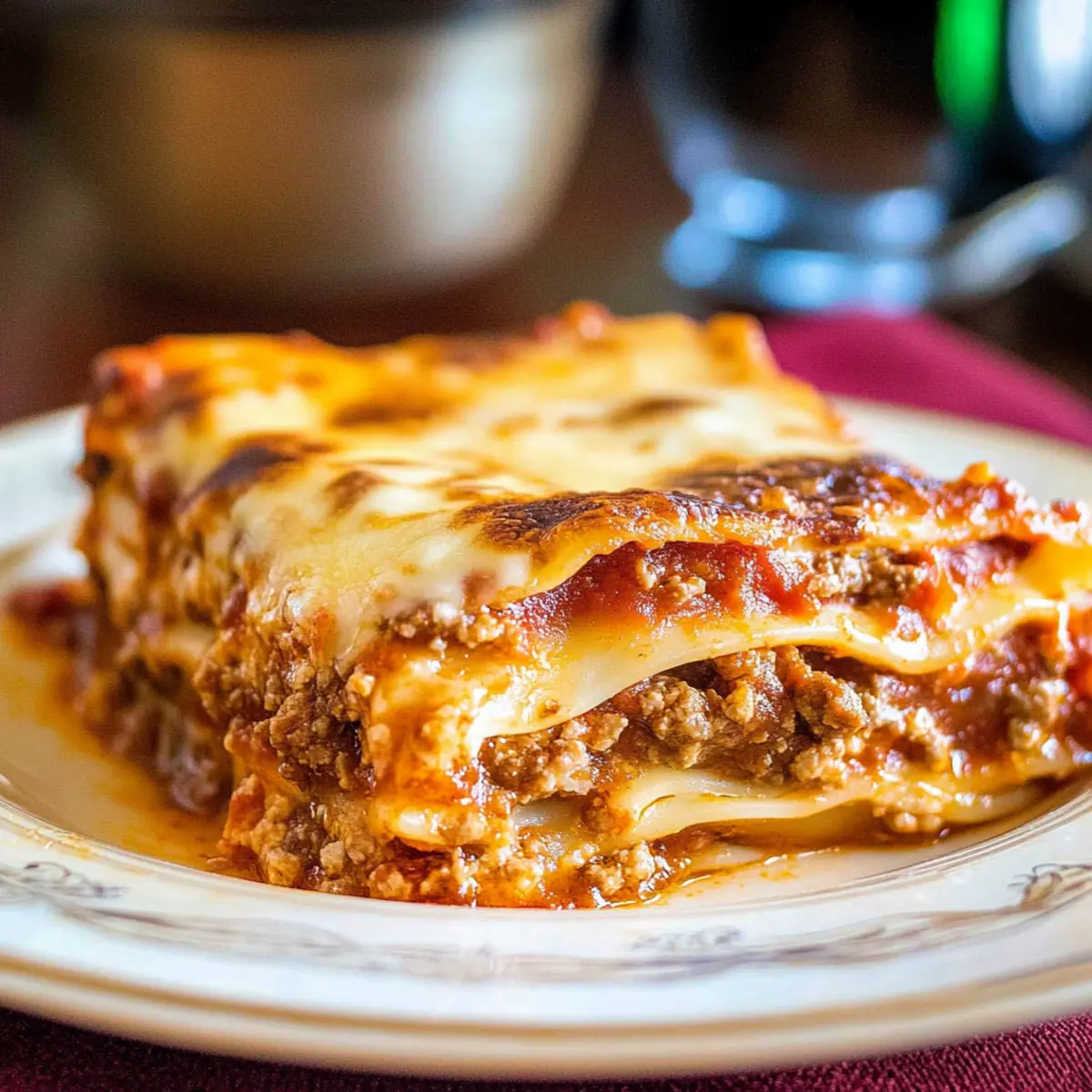 Homemade Gluten Free Lasagna