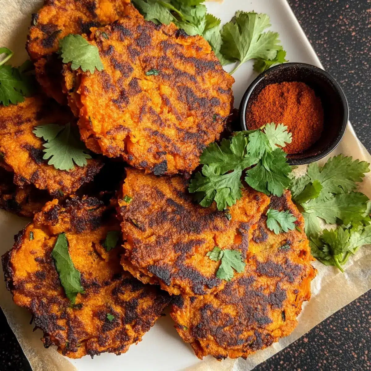Indian Spiced Sweet Potato Patties