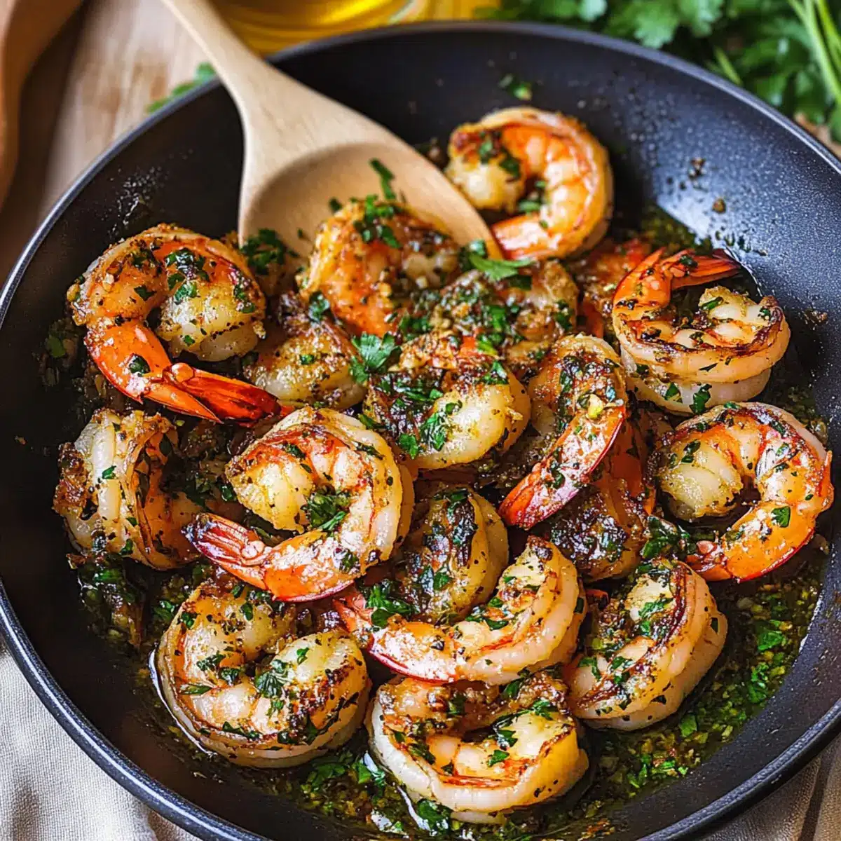 Pan Seared Chimichurri Shrimp