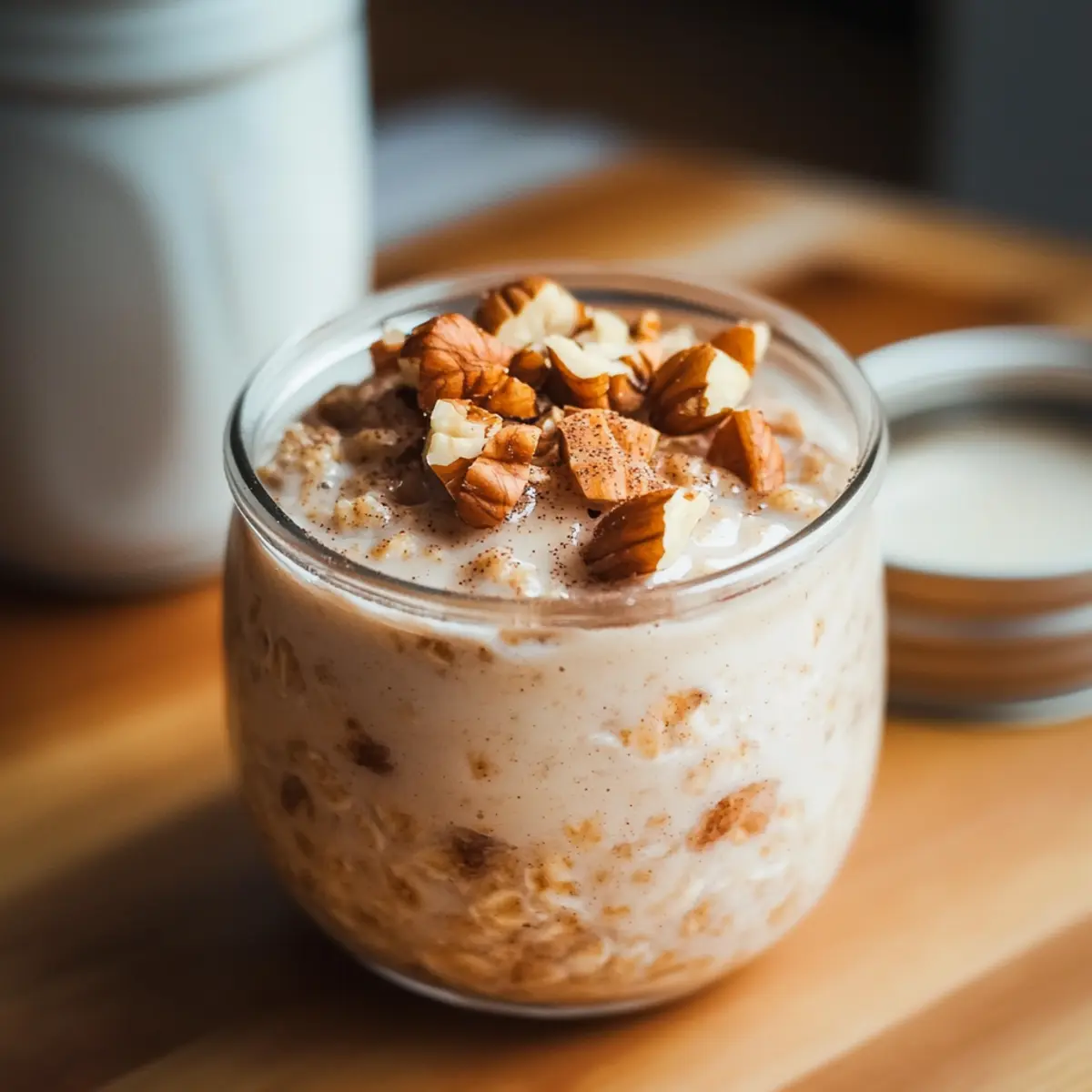 Cinnamon Roll Overnight Oats