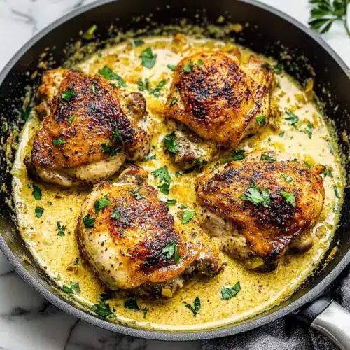 Easy Skillet Chicken Thighs