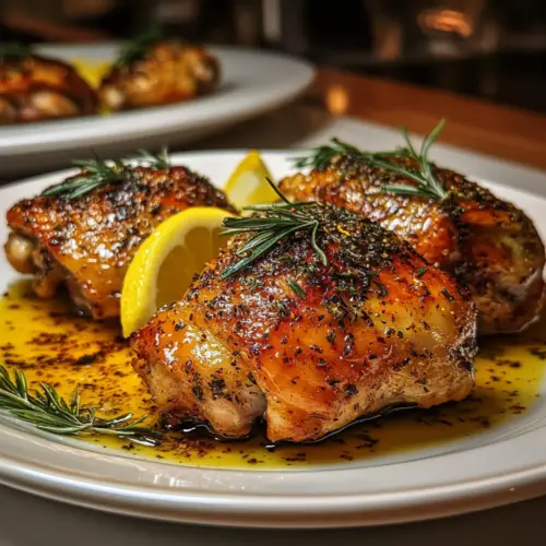 Lemon Paprika Roast Chicken Thighs