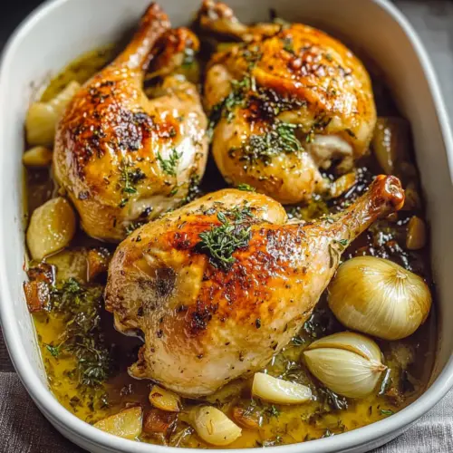 Oven-Roasted French Garlic Chicken