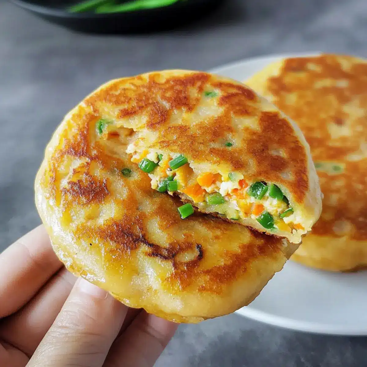 Savoury Stuffed Breakfast Pancakes