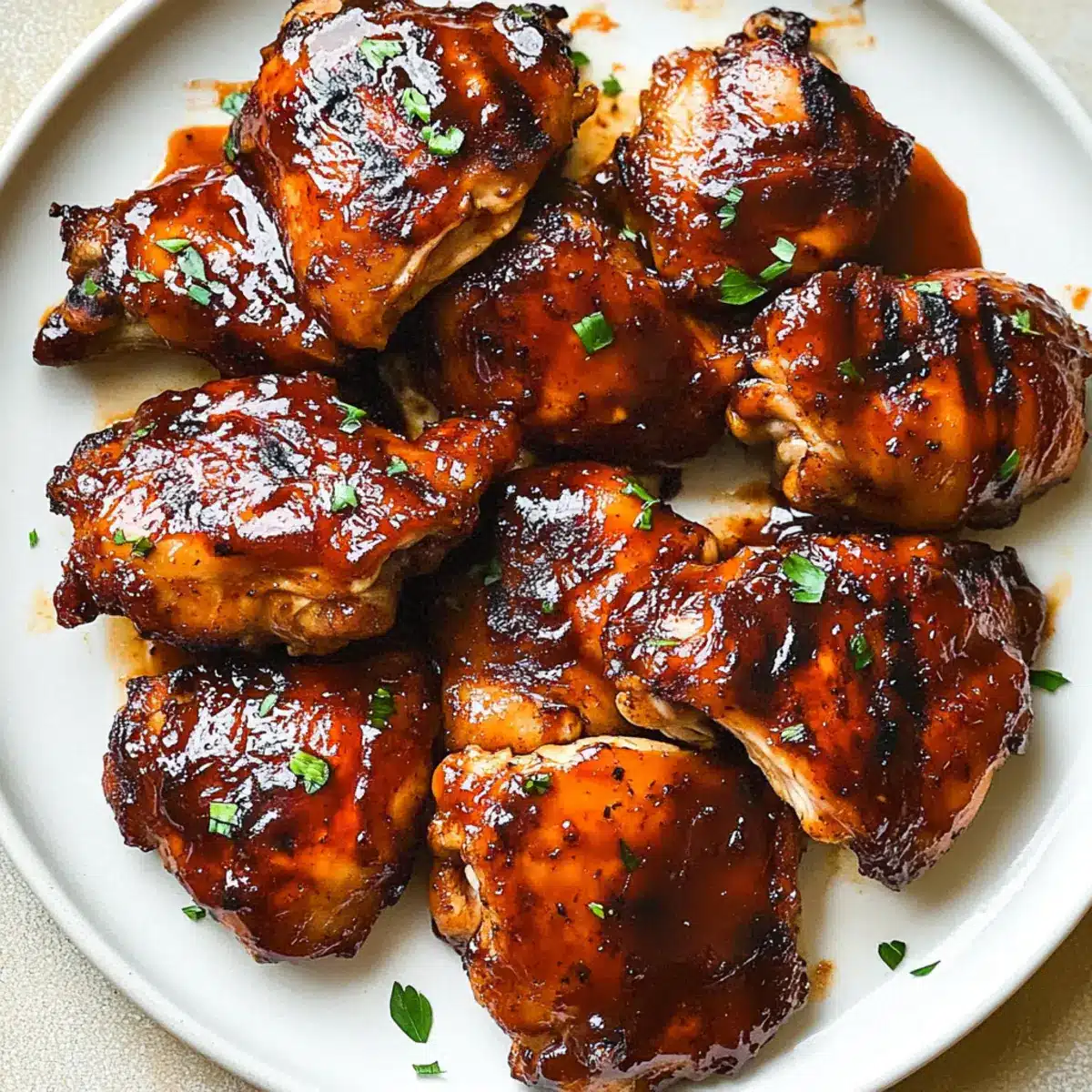Caramelized BBQ Chicken Thighs