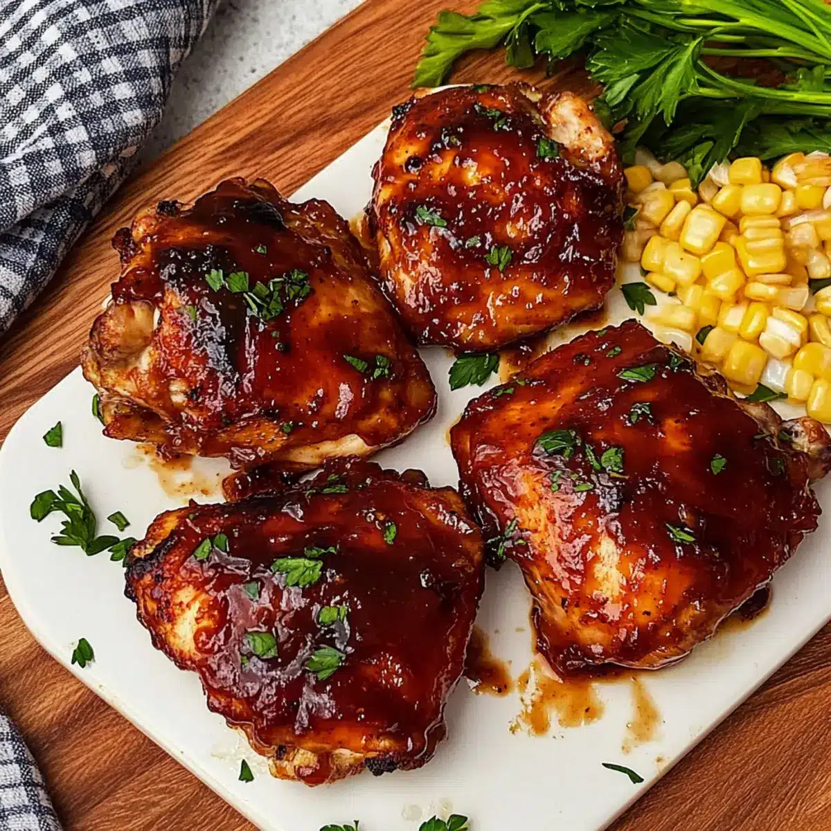 BBQ Chicken Thighs in the Oven
