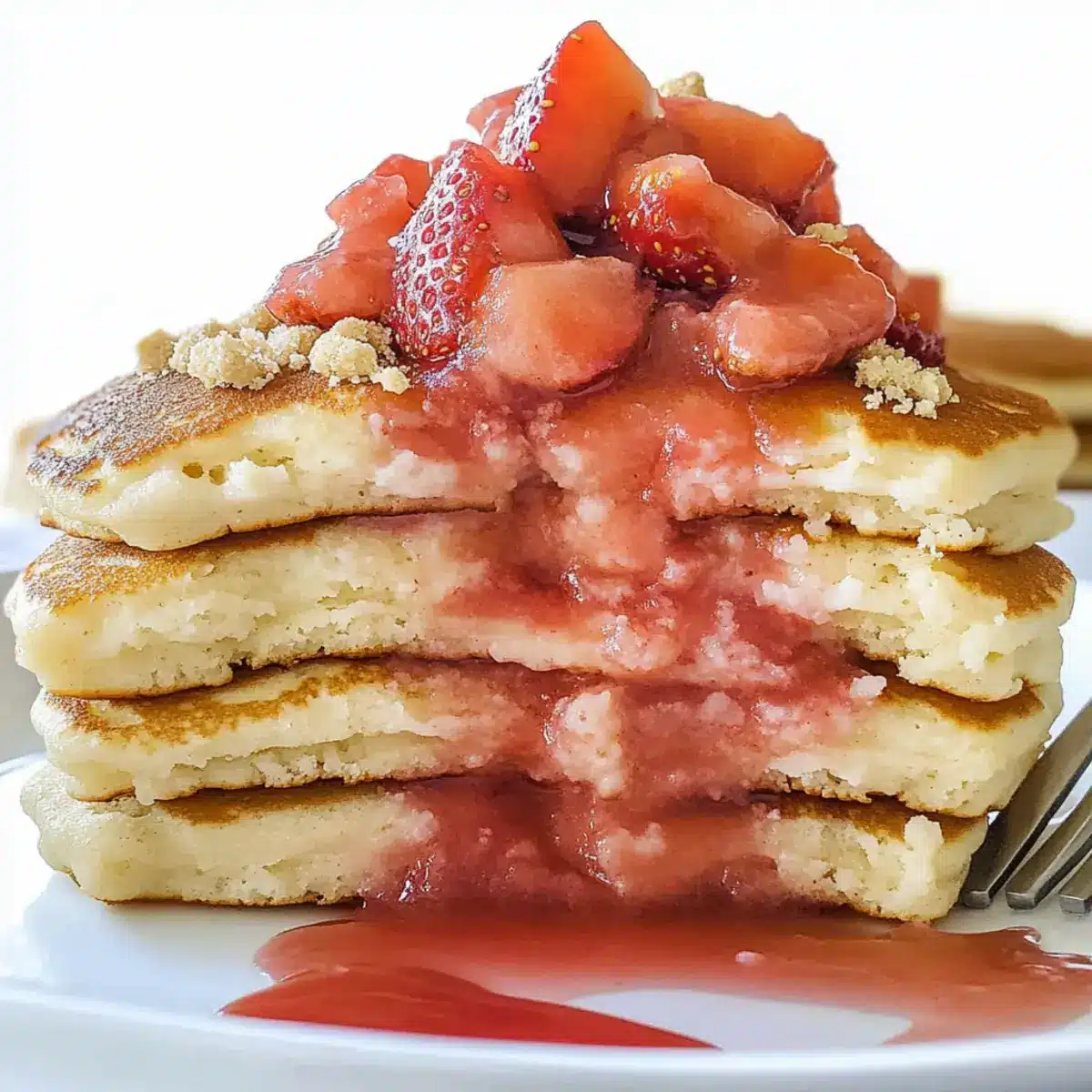 Strawberry Cheesecake Pancakes