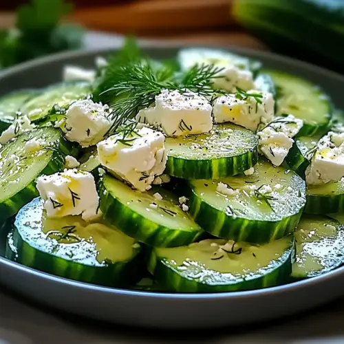Cucumber feta salad