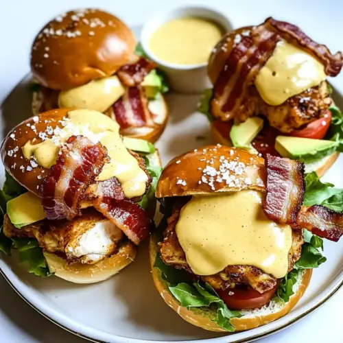 Honey Mustard BLT Chicken Sliders Recipe