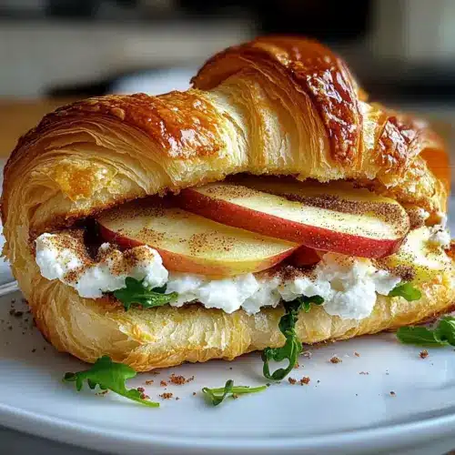 Apple & Goat Cheese Croissant Sandwich