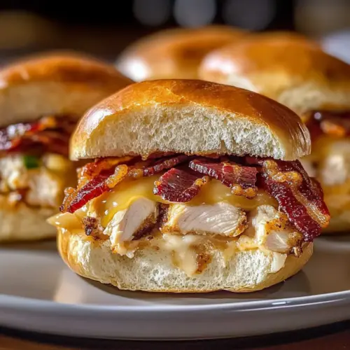 Maple Chicken Bacon Sliders