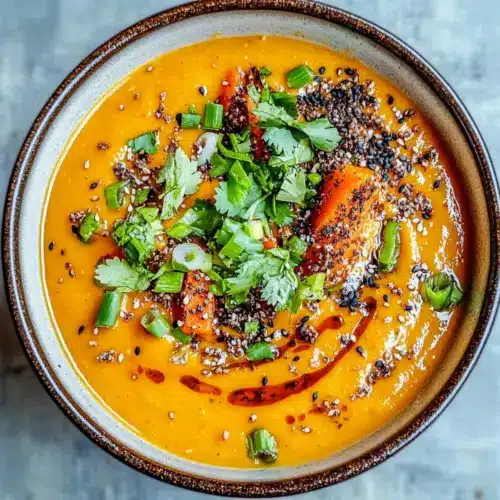 Spicy Miso Carrot Soup