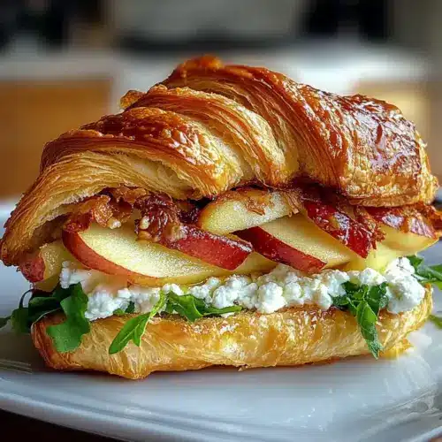 Apple & Goat Cheese Croissant Sandwich