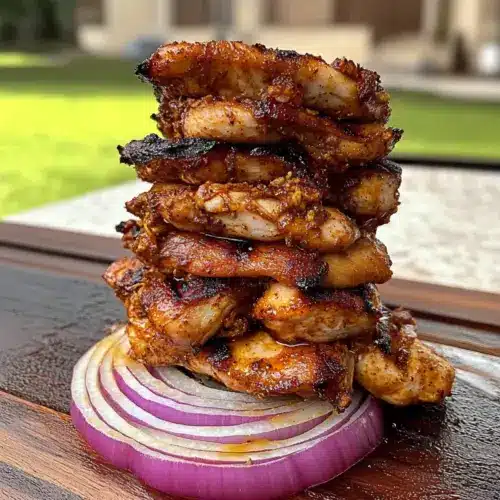 Easy Chicken Shawarma Tower Baked in the Oven