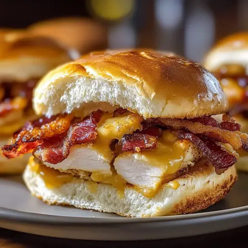 Maple Chicken Bacon Sliders