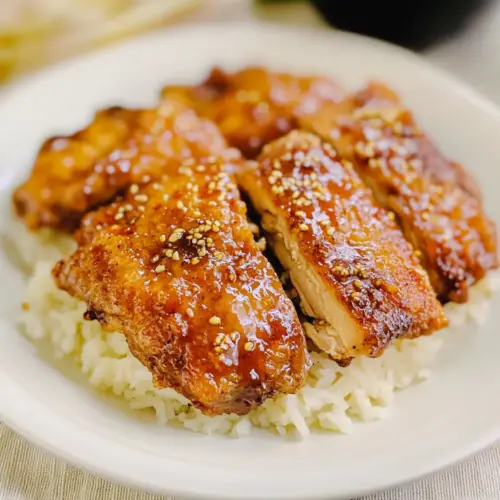 Honey Garlic Crispy Chicken