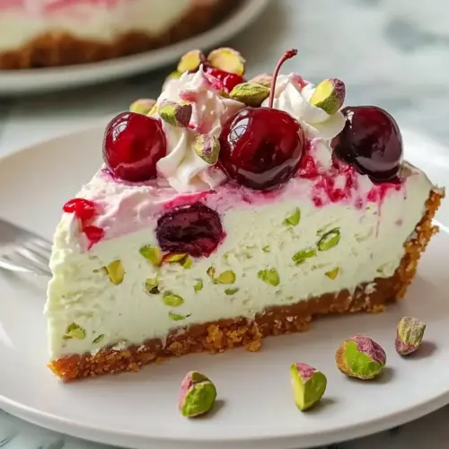 Luscious Lemon-Lime Cherry Pistachio Cheesecake