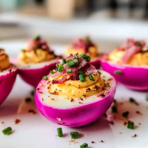 Perfectly Pink Deviled Egg Recipe