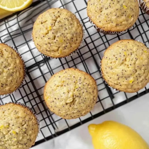 Lemon Chia Oat Muffins
