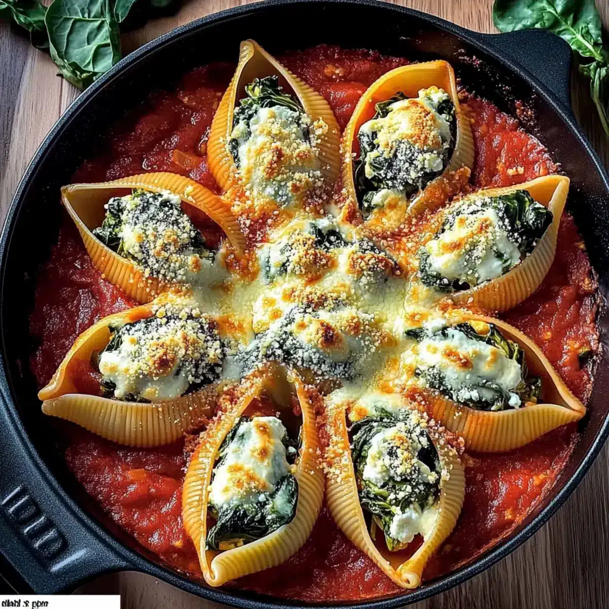 Spinach and Ricotta Stuffed Shells Recipe